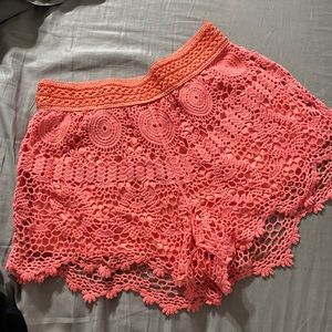 Boho lace shorts